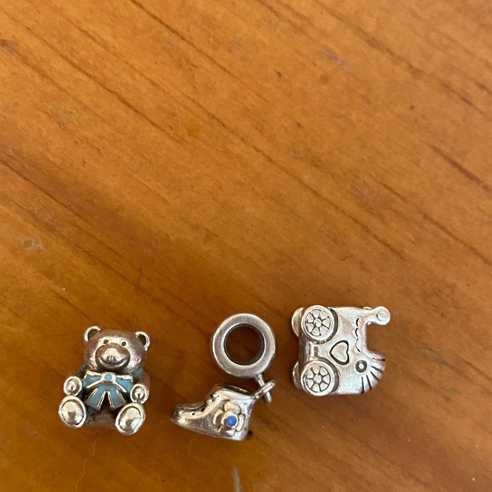 3 baby boy Pandora charms
